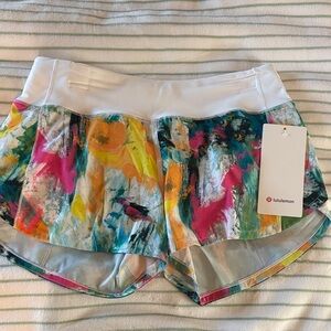 NWT Lululemon Athletica Women's Colorful Athletic Shorts